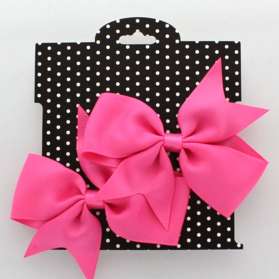 Black w/ White Polka Dots Hair-Bow Display Cards