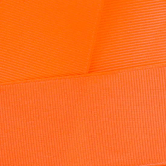 Neon Orange Grosgrain Ribbon HBC 755