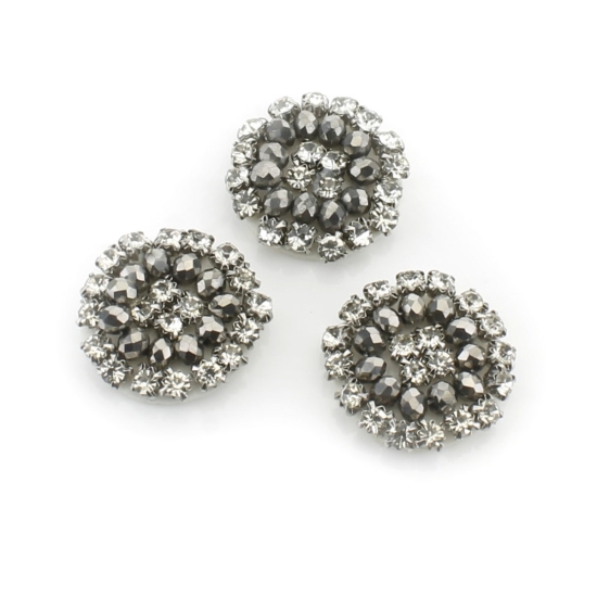 Rhinestone Circle Embellishment Center