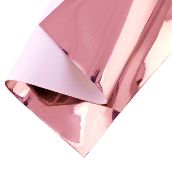 High Gloss Mirror Jelly Felt Sheets Rosy Mauve