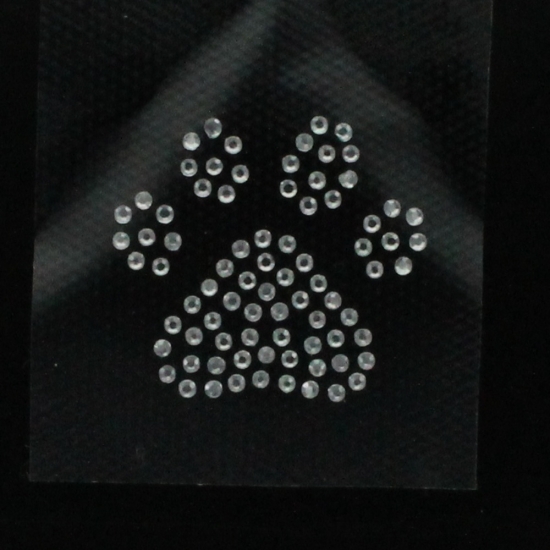 Hotfix Rhinestone Iron On Transfer Motif Paw Print