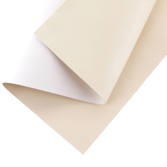 Luster Faux Leather Felt Sheets Ecru