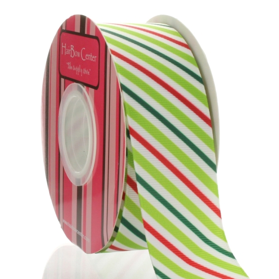 1.5" Christmas Stripe Grosgrain Ribbon