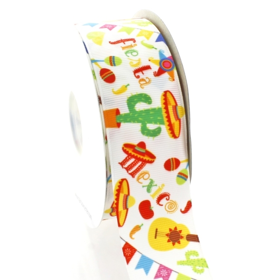 1.5" Cinco de Mayo Grosgrain Ribbon