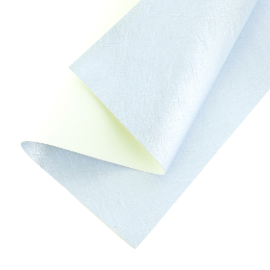 Fiber Texture Faux Leather Felt Sheets Light Blue