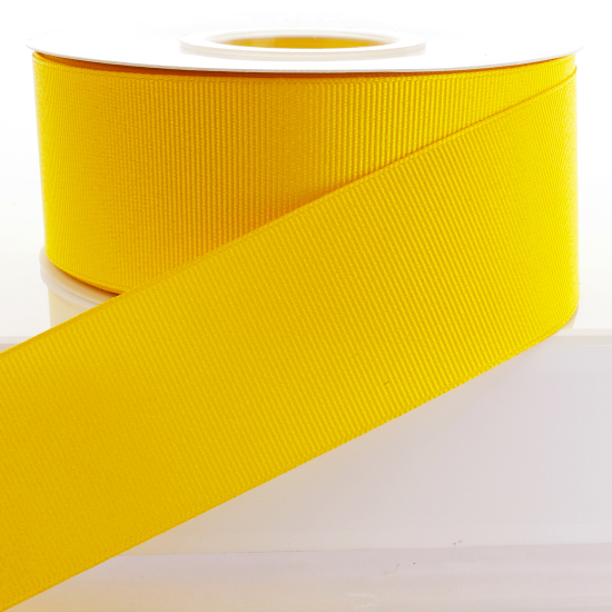 Yellow Textured Grosgrain Ribbon