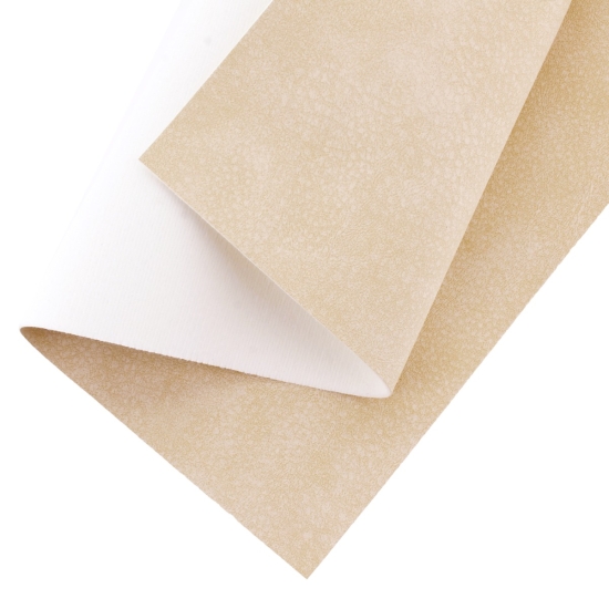 Nubuck Suede Faux Leather Felt Sheets Beige