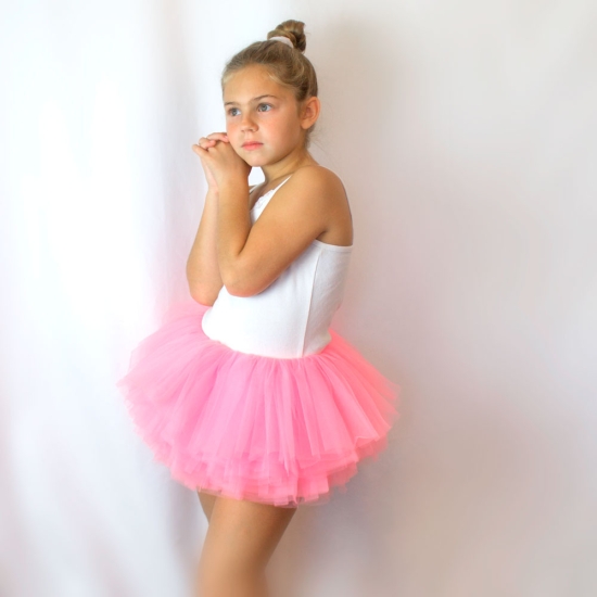 Big Girls Tutu 10-Layer Short Ballet (4T - 9)