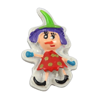 Halloween Silly Witch Flatback Craft Embellishment