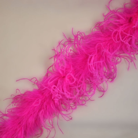 Curly Ostrich Marabou Feather Boa