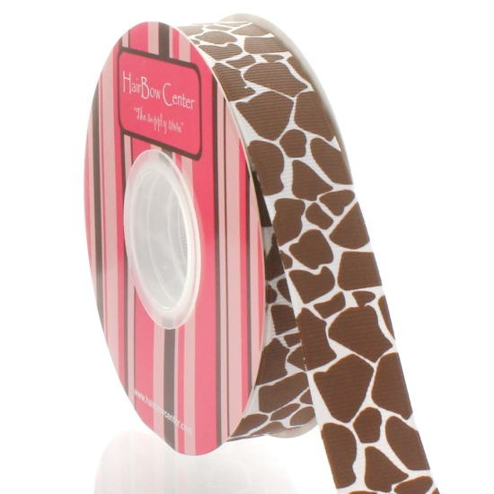 7/8" Giraffe Grosgrain Ribbon