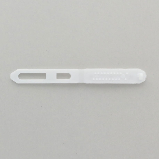 Plastic Hair Barrettes - 45mm White