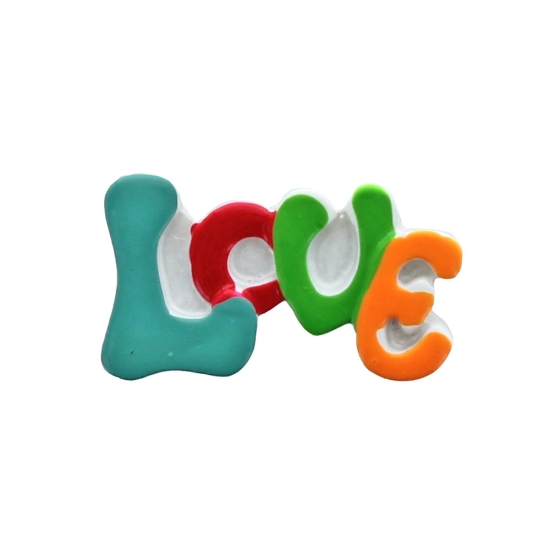 Groovy LOVE Flatback Craft Embellishment