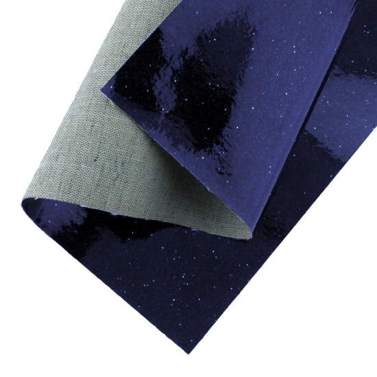 Fine Glitter High Gloss Jelly Canvas Sheets Navy