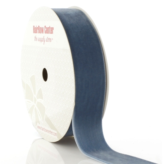 Antique Blue Velvet Ribbon