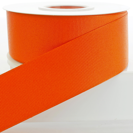 Orange Textured Grosgrain Ribbon