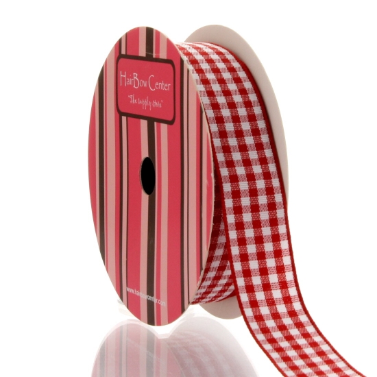 Red Gingham Plaid Ribbon