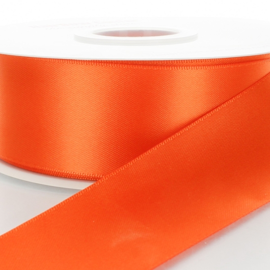 Orange Double Faced Satin Ribbon 750