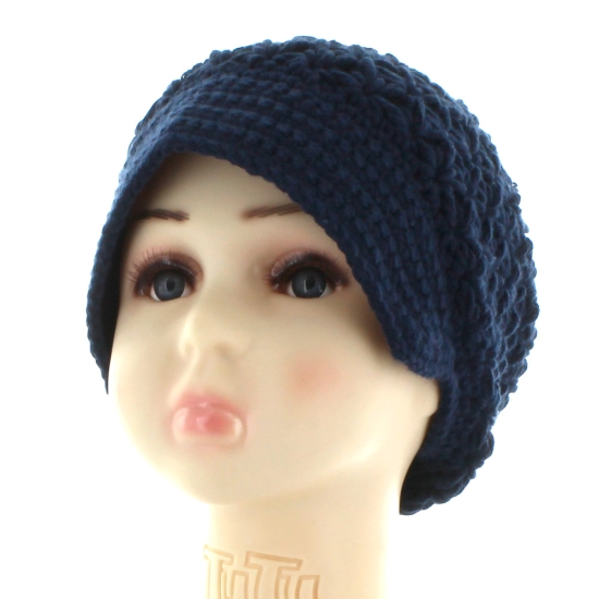 Crochet Newsboy Slouch Beanie Hat