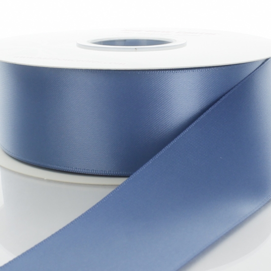 Antique Blue Double Faced Satin Ribbon 363