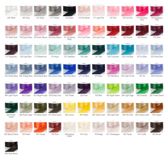 HBC Satin Ribbon Digital Color Chart