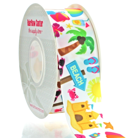 1.5" Beach Party Grosgrain Ribbon