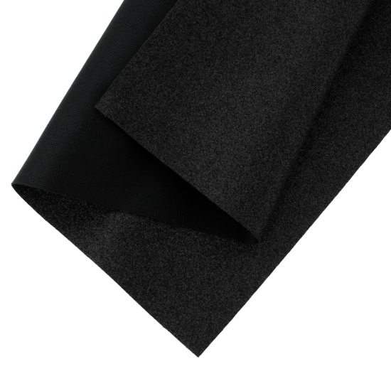 Fine Glitter Fabric Sheet Black