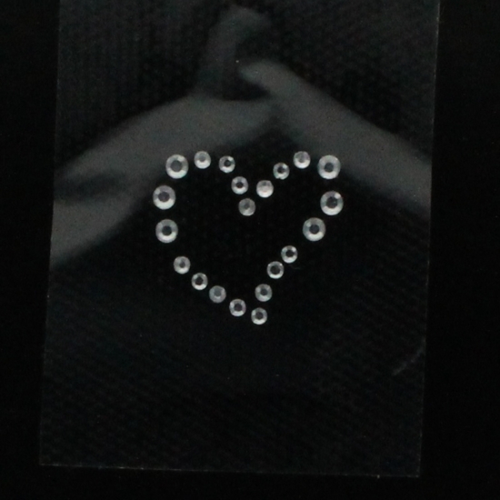 Hotfix Rhinestone Iron On Transfer Motif Small Heart