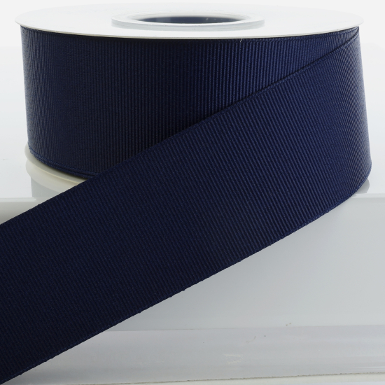 Navy Textured Grosgrain Ribbon