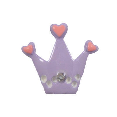 Lavender Tiara Flatback Craft Embellishment