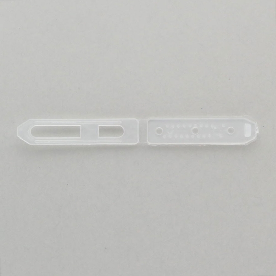 Plastic Hair Barrettes - 45mm Clear