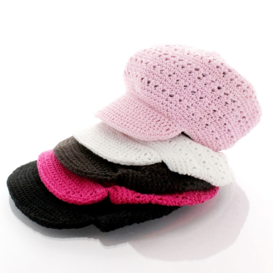 Clearance Newsboy Crochet Hat - Child