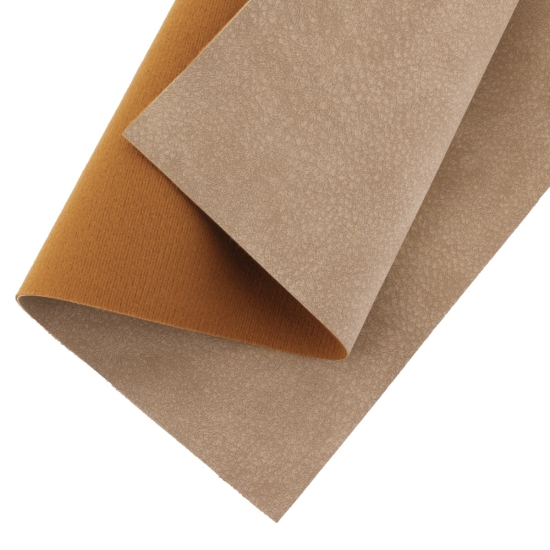 Nubuck Suede Faux Leather Felt Sheets Bark