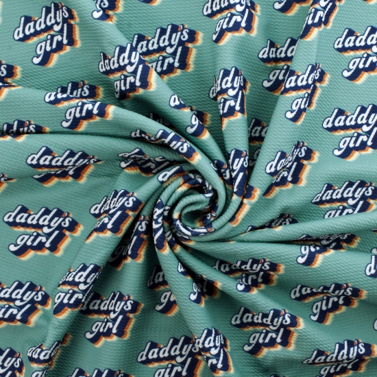 Retro Daddy's Girl Bullet Fabric