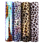 High Gloss Jelly Felt Sheets Color-Changing Leopard