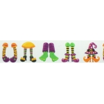 1.5" Halloween Witch Feet Grosgrain Ribbon