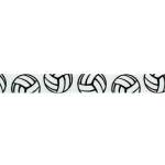 3/8" Volleyball Grosgrain Ribbon