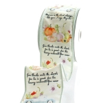 2 1/2" Wired Ribbon Fall Harvest Truck Scripture Verses