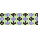 1.5" Lime Argyle Grosgrain Ribbon