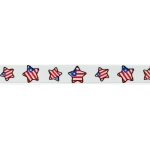 3/8" Patriotic Stars Grosgrain Ribbon