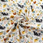 Sunflower Farm Animals DBP Fabric