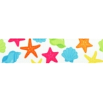 7/8" Shells & Starfish Grosgrain Ribbon