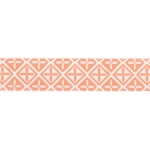 7/8" Peach Folk Diamond Grosgrain Ribbon