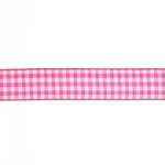 Hot Pink Gingham Plaid Ribbon