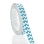 3/8" Turquoise Chevron ZigZag Grosgrain Ribbon