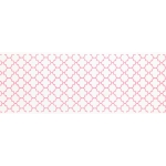 3" Hot Pink Quatrefoil Grosgrain Ribbon