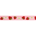 3/8" Strawberries Grosgrain Ribbon