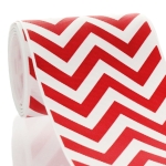 3" Red Chevron ZigZag Grosgrain Ribbon