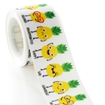 1.5" Pineapple Emoticon Grosgrain Ribbon