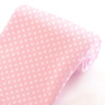 Light Pink White Hearts Bullet Fabric